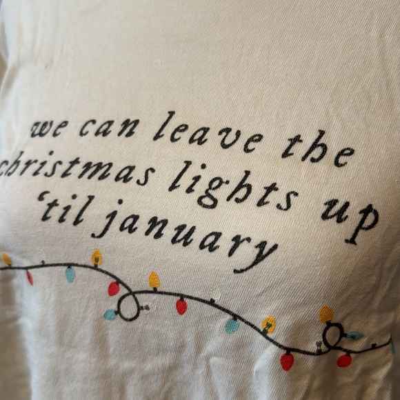 Comfort Colors | Taylor Swift | Lover Christmas Inspired Ivory T-Shirt | Size L - Picture 2 of 6